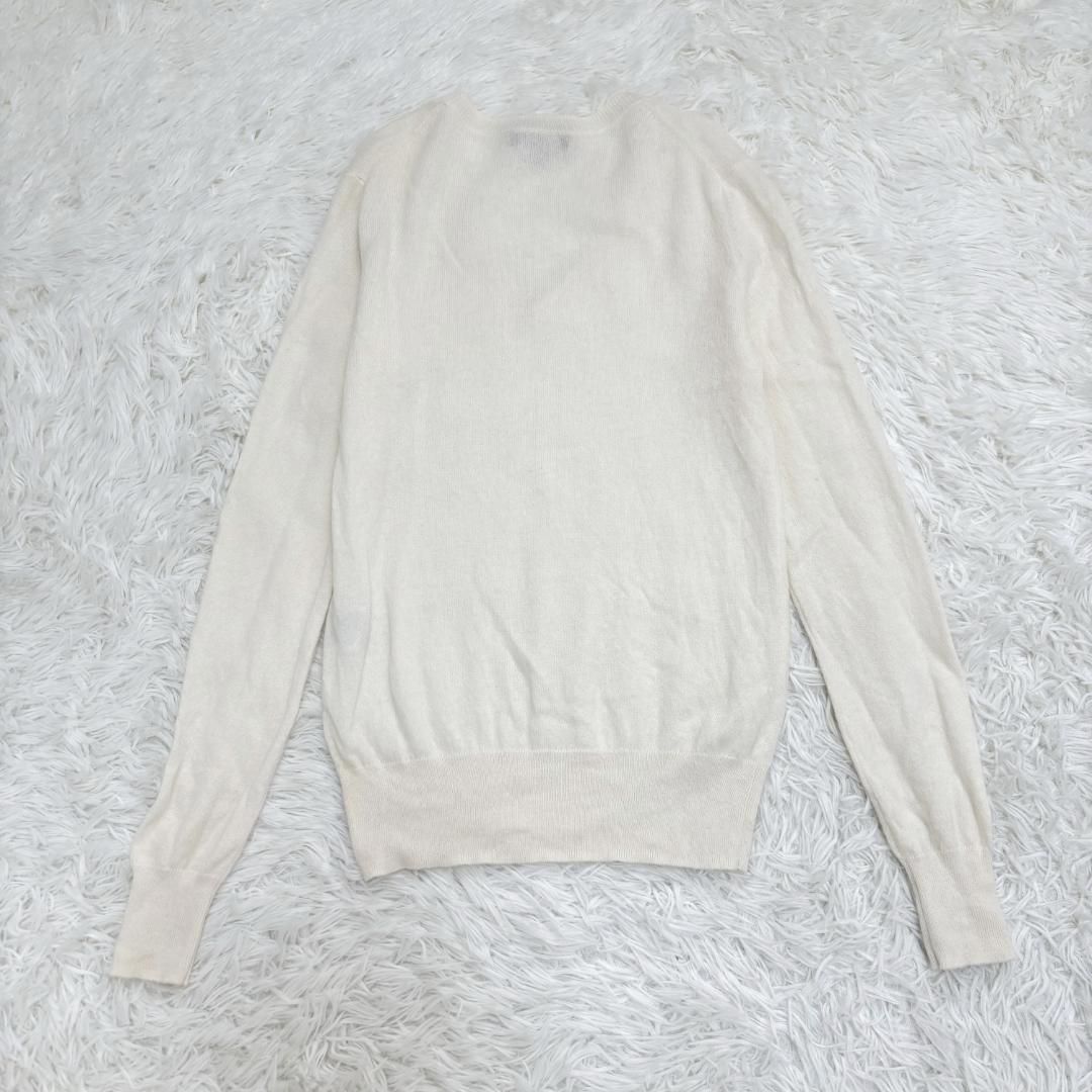 theory カシミヤ 100% Vネック ニット S 長袖 ホワイト - メルカリ