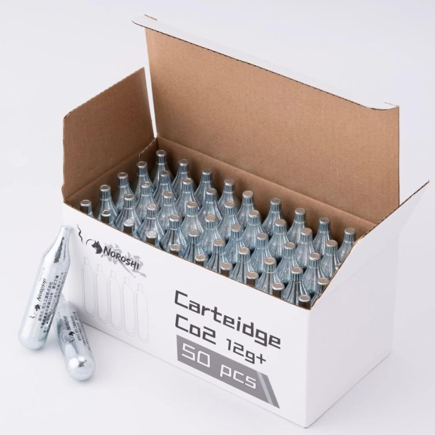 NOROSHI CO₂ ボンベ CO2カートリッジ エアガン マガジン用12g 100本