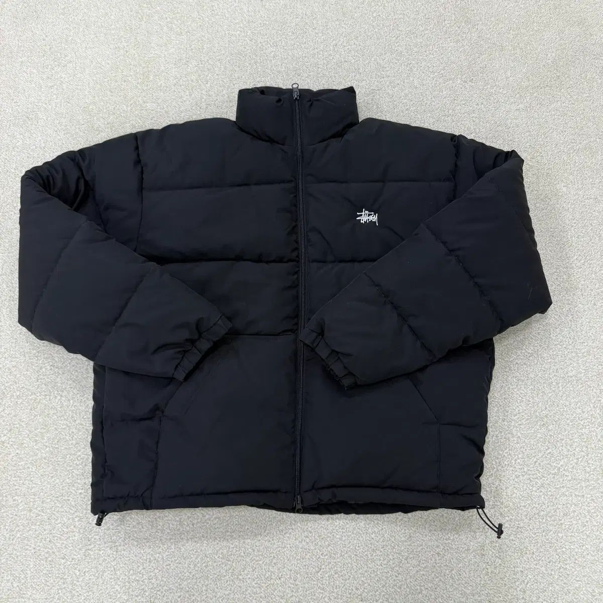 L STUSSY ステューシー ブラック パファー ショートダウン 0107T1 