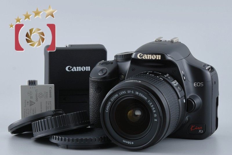 Canon キヤノン 【中古】Canon キヤノン EOS Kiss X2 + EF-S 18-55mm f 