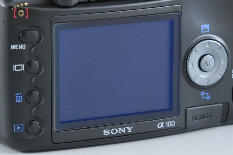 中古】SONY ソニー α100 DSLR-A100W ダブルズームレンズキット ブラック