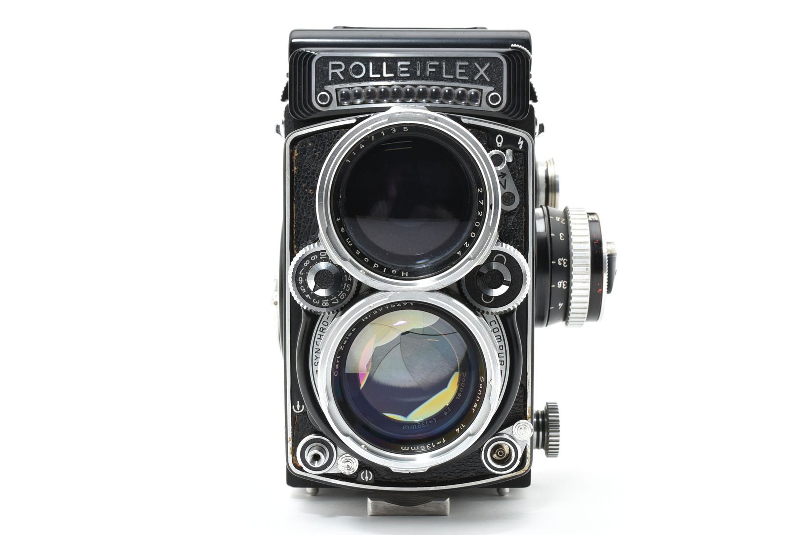 ローライ Rollei Tele-Rolleiflex Carl Zeiss Sonnar 135mm F4 露出計