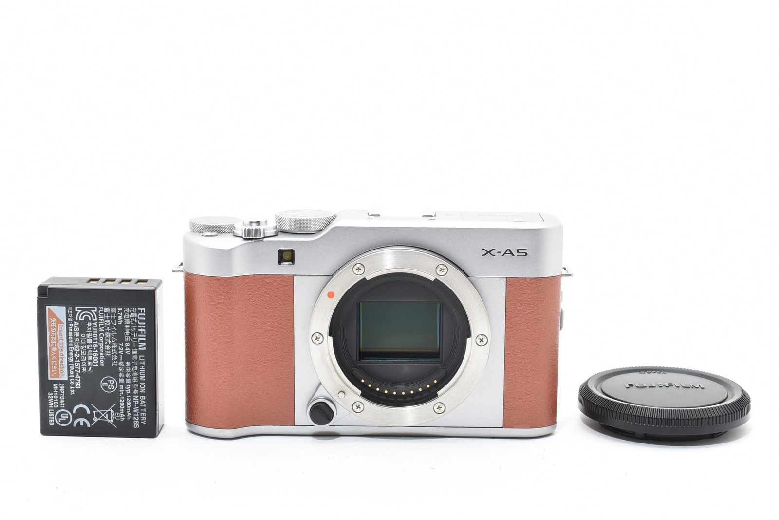 □ 美品 □ フジフィルム FUJIFILM X-A5 ボディ ブラウン ≪動作光学