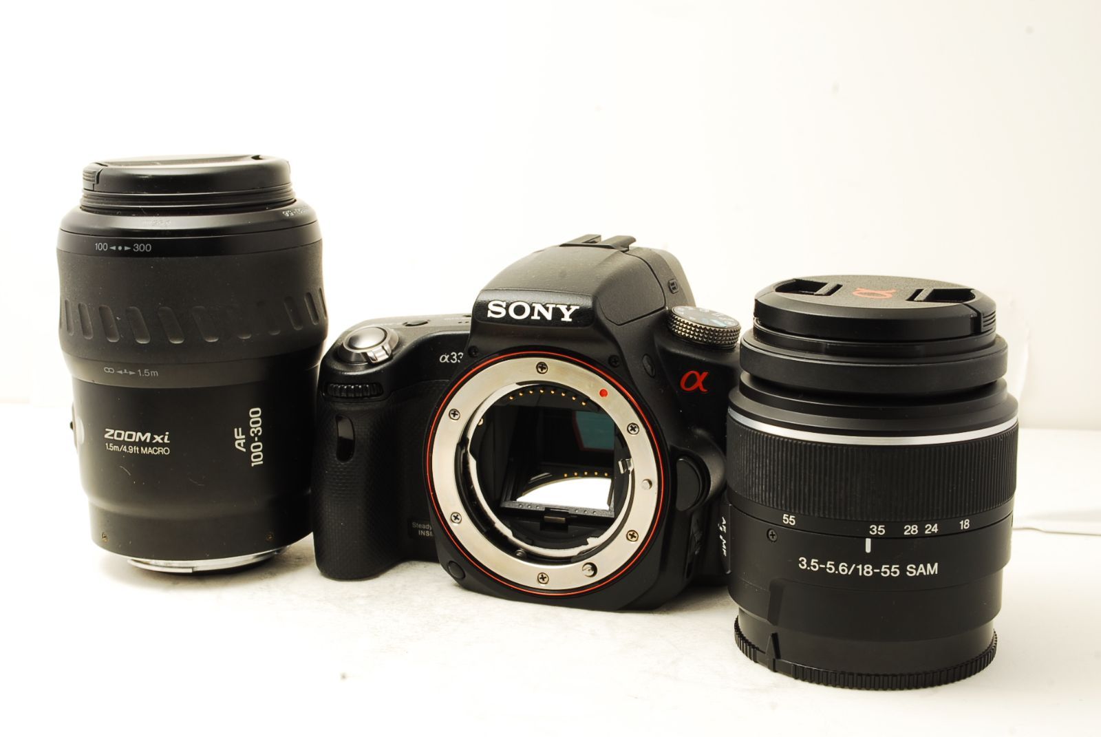 到着日から撮影可【 完動品】SONY α33 Wズーム スマホ転送OK 初心者