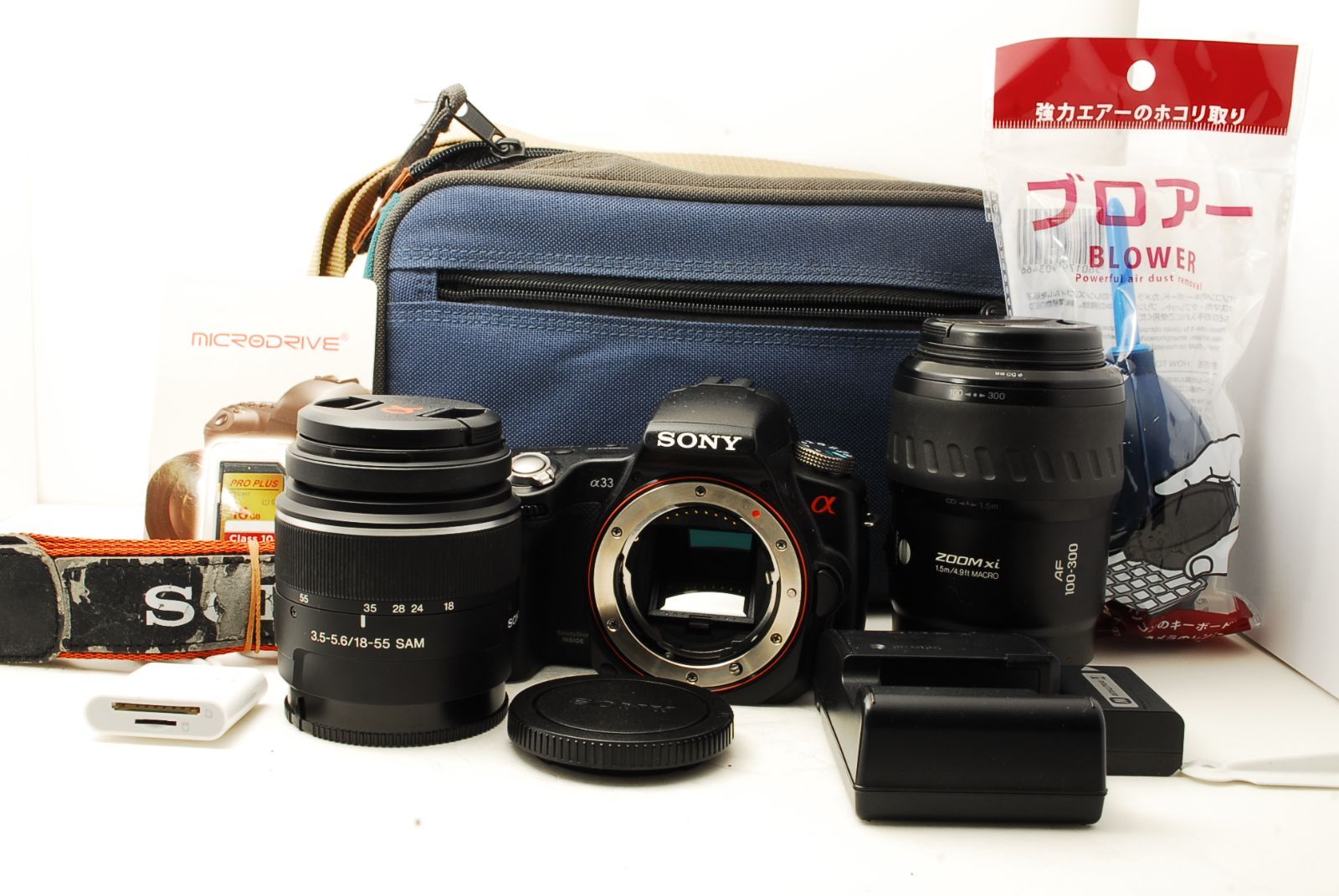 ショット数わずか2530枚【 完動品】SONY α33 ダブルズーム スマホ転送