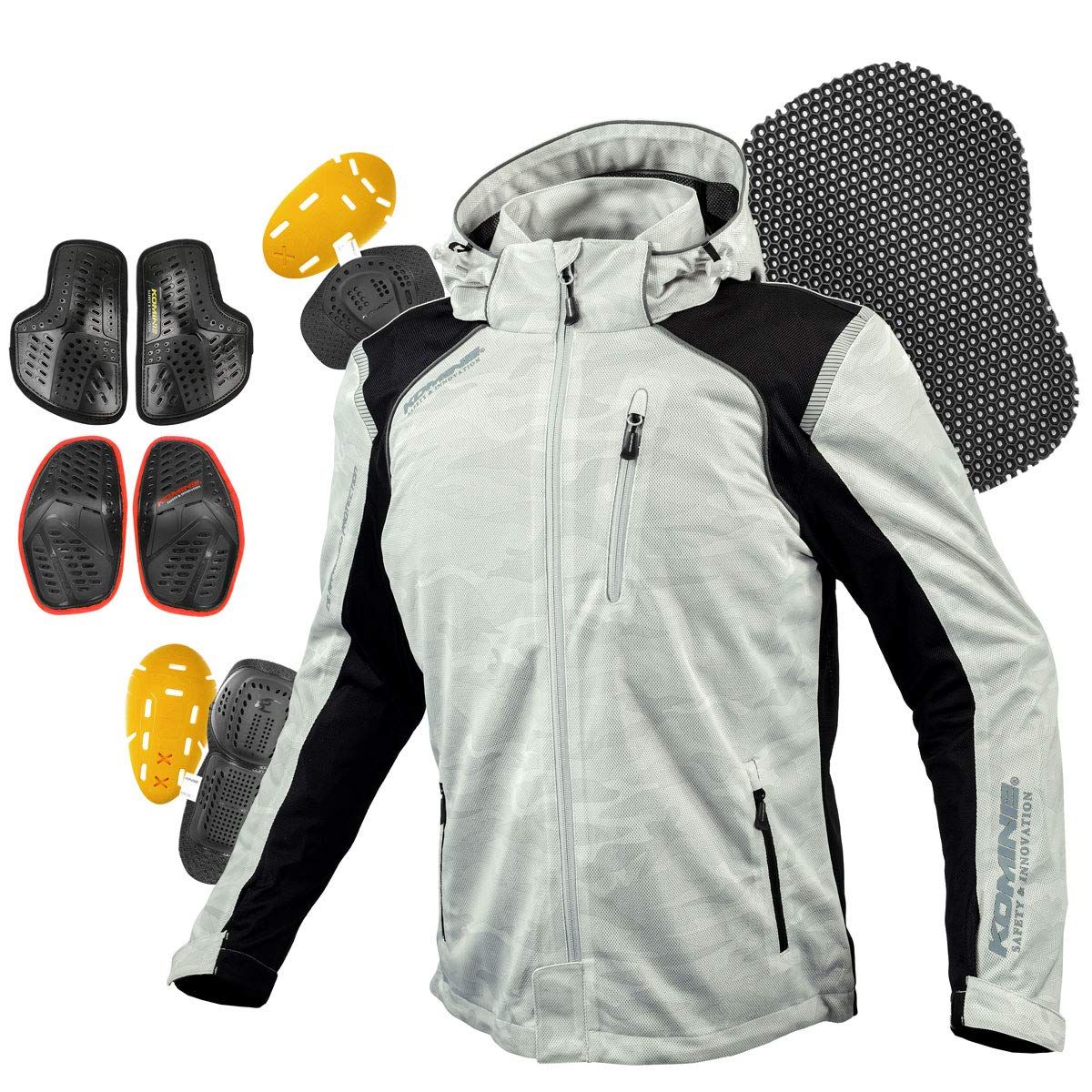 新品 [KOMINE] バイク用 ジャケット プロテクトフルメッシュパーカ JK