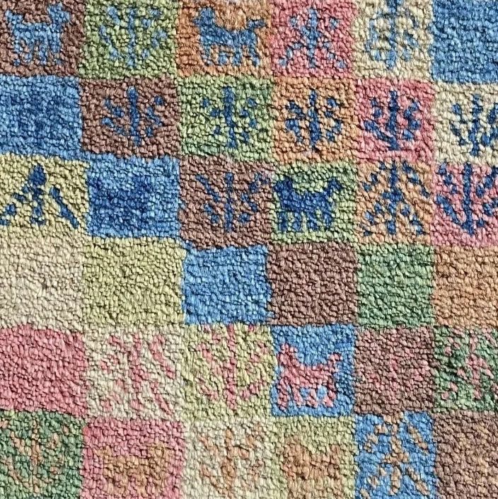 ハイグレード]ギャッベ座布団 本物 ペルシャ 手織り ギャベ サイズ 37