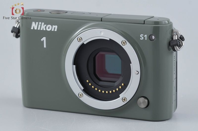 【中古】Nikon ニコン 1 S1 カーキ ミラーレス一眼カメラ シャッター回数僅少 Nikon ニコン 【中古】Nikon ニコン 1 S1 カーキ ミラーレス一眼カメラ