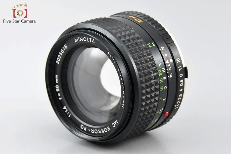 MINOLTA ミノルタ 【中古】MINOLTA ミノルタ MC ROKKOR-PG 50mm f/1.4