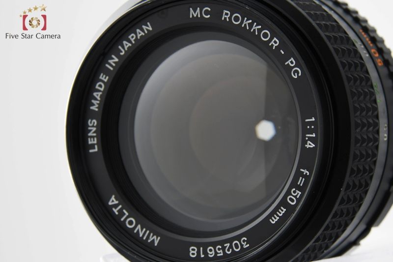MINOLTA ミノルタ 【中古】MINOLTA ミノルタ MC ROKKOR-PG 50mm f/1.4