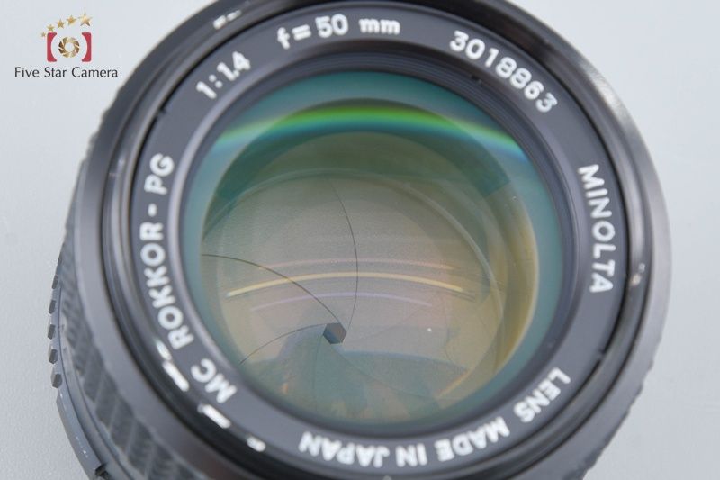 【中古】MINOLTA ミノルタ MC ROKKOR-PG 50mm f/1.4 MINOLTA ミノルタ 【中古】MINOLTA ミノルタ MC ROKKOR-PG 50mm f/1.4