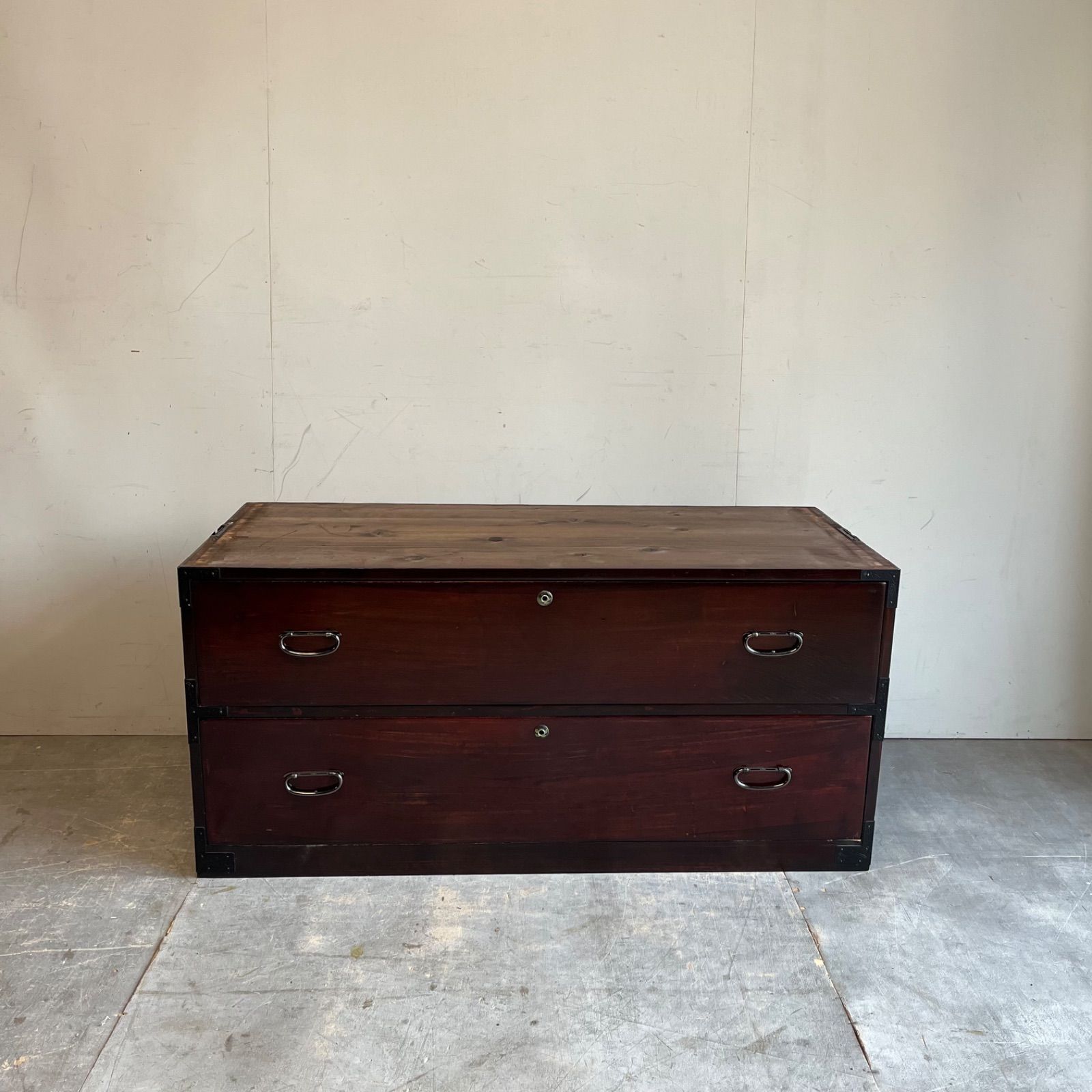 アンティーク チェスト 箪笥 ローボード ローテーブル テレビ台 昭和