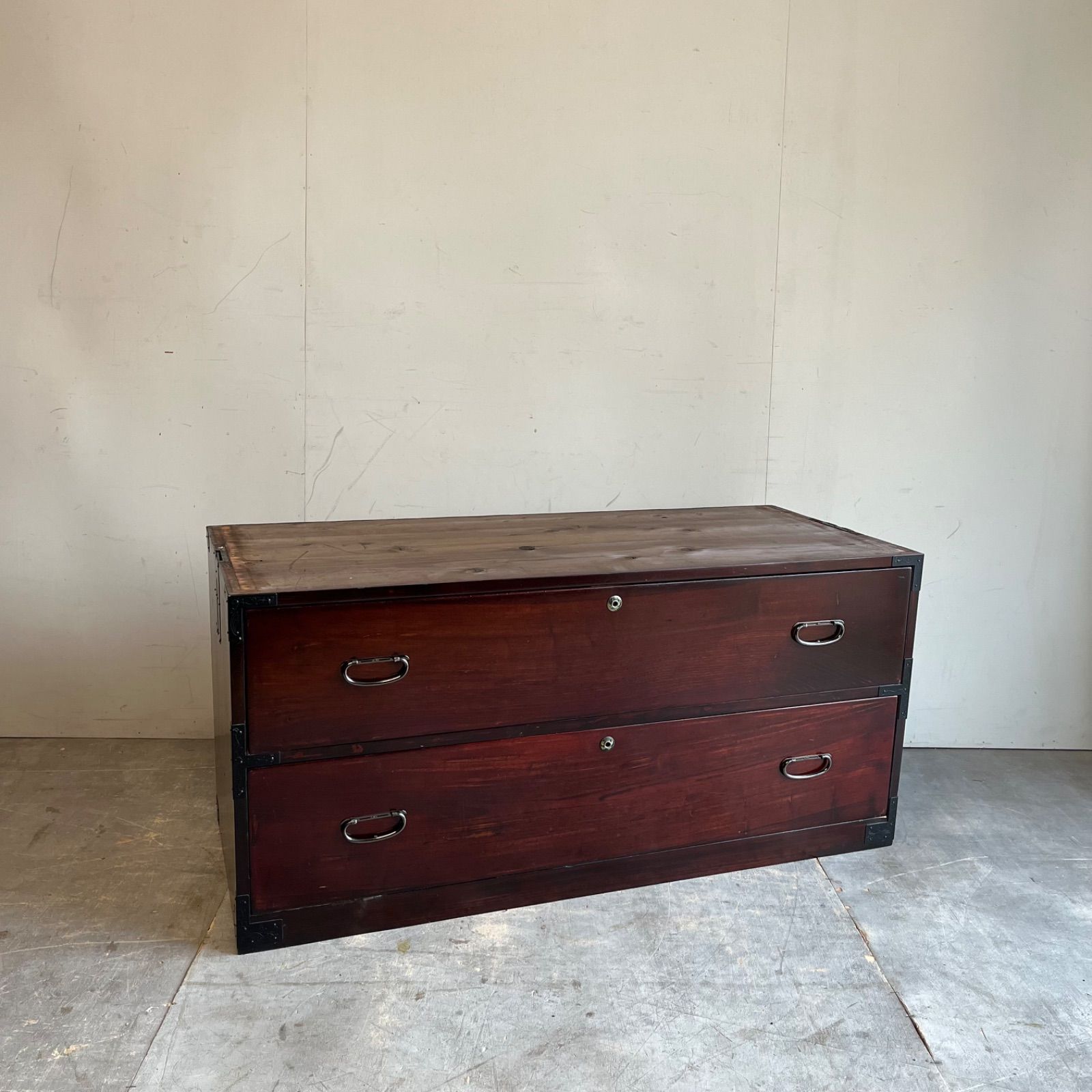 アンティーク チェスト 箪笥 ローボード ローテーブル テレビ台 昭和