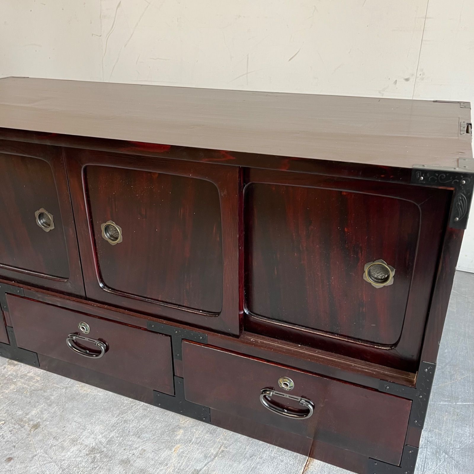 アンティーク チェスト 箪笥 ローボード ローテーブル テレビ台 昭和