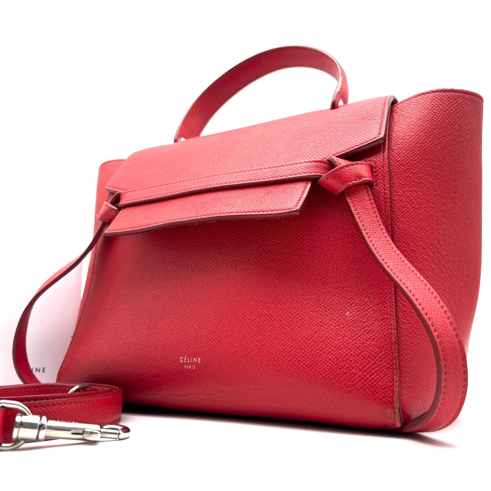 正規品 CELINE セリーヌ 2way ベルトバッグ スモール ロゴ 手持ち 斜め