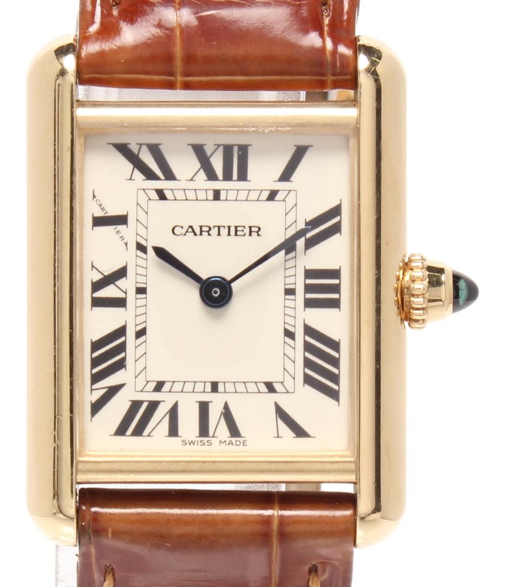 カルティエ 腕時計 K18 タンク ルイ カルティエ SM W1529856 クオーツ