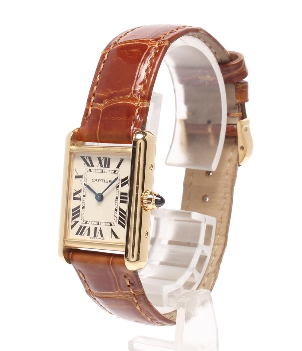 カルティエ 腕時計 K18 タンク ルイ カルティエ SM W1529856 クオーツ