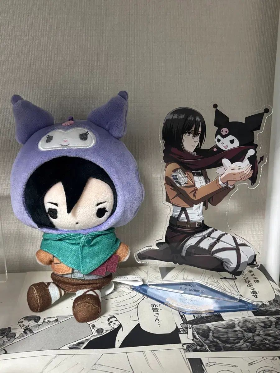進撃の巨人 ミカサ サンリオ クロミ アクリル & ぬいぐるみ - メルカリ