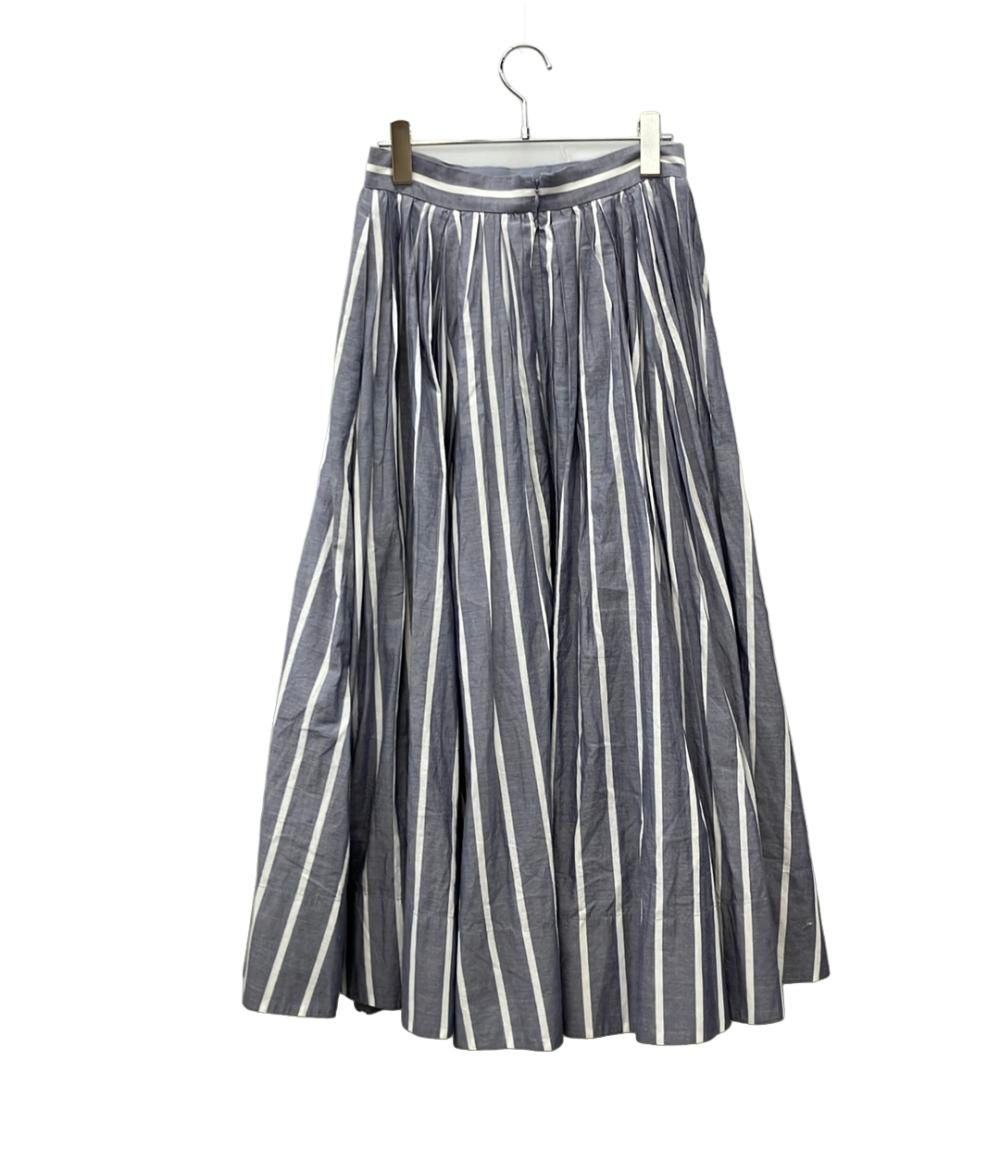 ebure エブール　マナードストライプスカート　サイズ36 中古・古着通販】EBURE (エブール) マナードストライプロングスカート