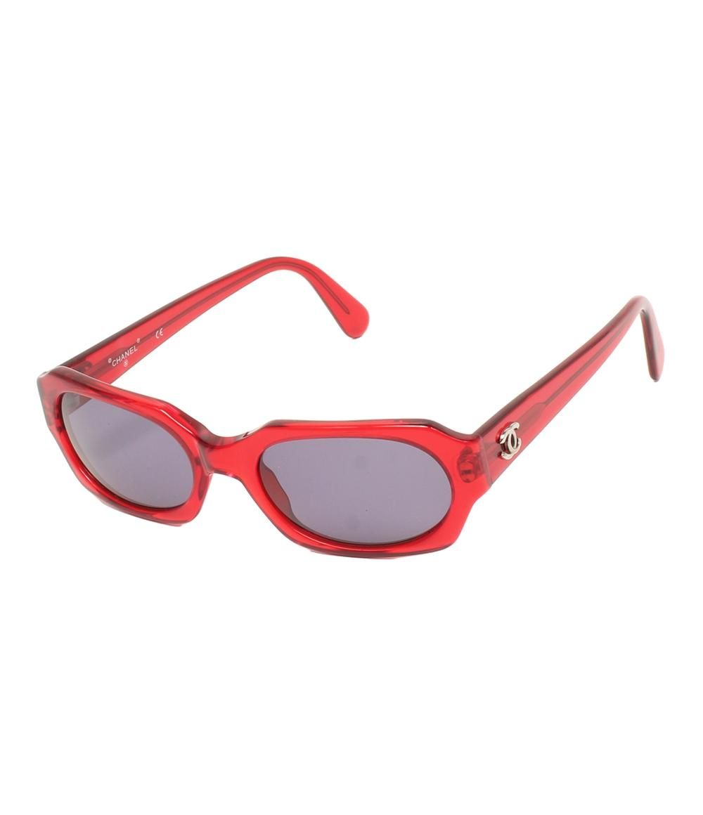 美品 シャネル サングラス アイウェア レッド レディース CHANEL