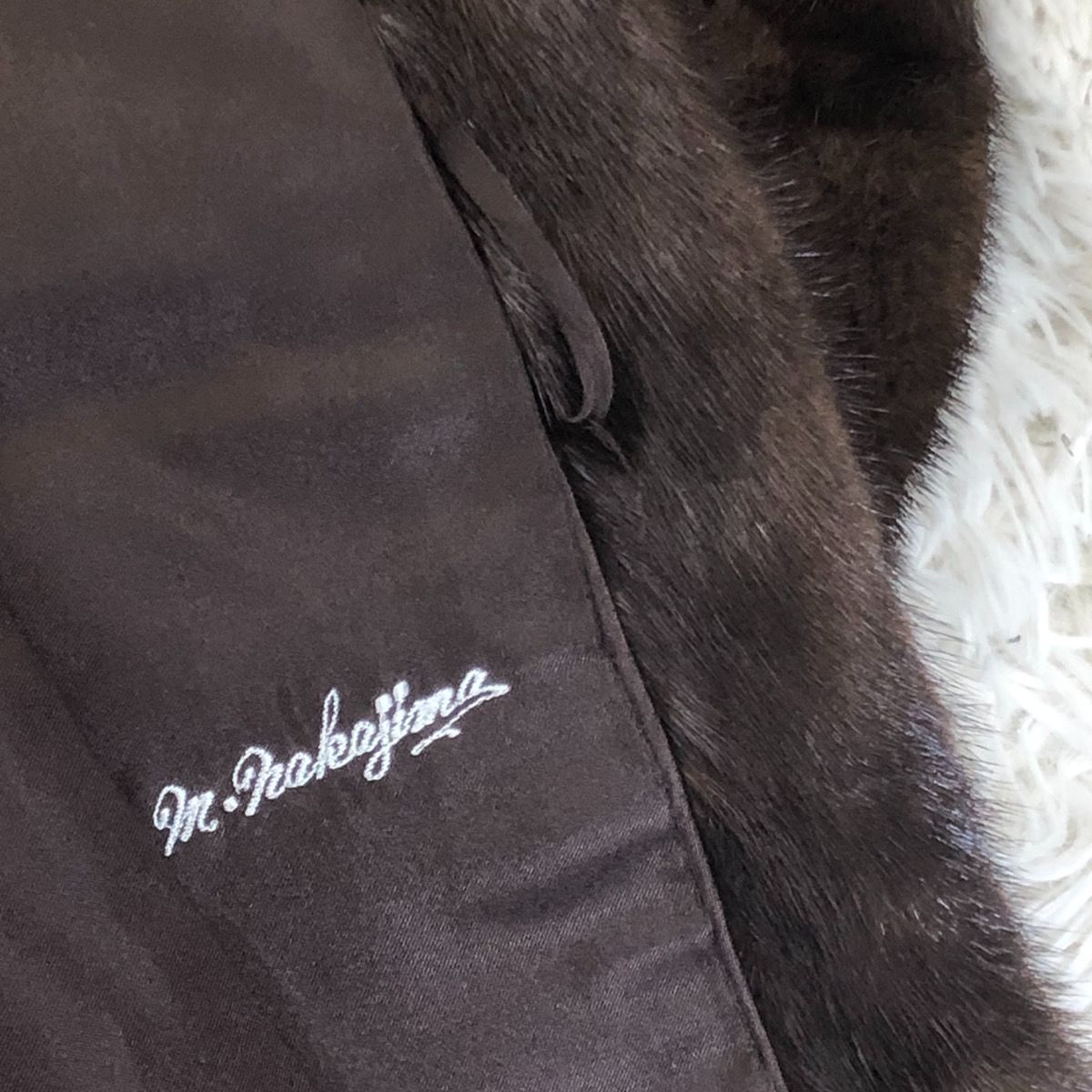 総丈110cm 金サガ ロングコート ファーコート ミンクコート リアル