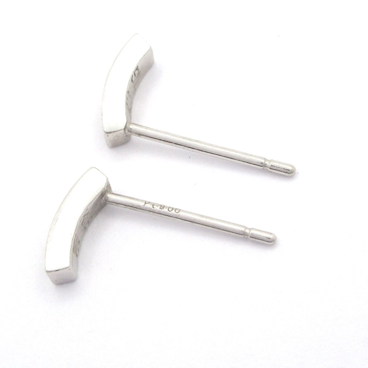 ete(エテ) ピアス - K18WG×Pt900×ダイヤモンド 総重量:0.8g/総8Pダイヤ