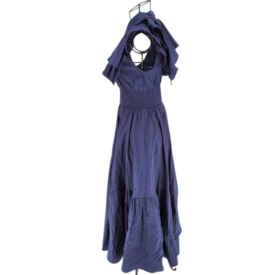 FENNEL フェンネル フリルティアードワンピース ネイビー M