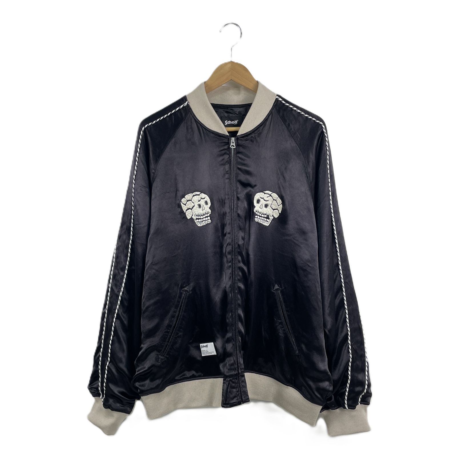 SCHOTT N.Y.C. ショット 782-5252004 RAYON SUKA ASING JACKET 蛇髑髏