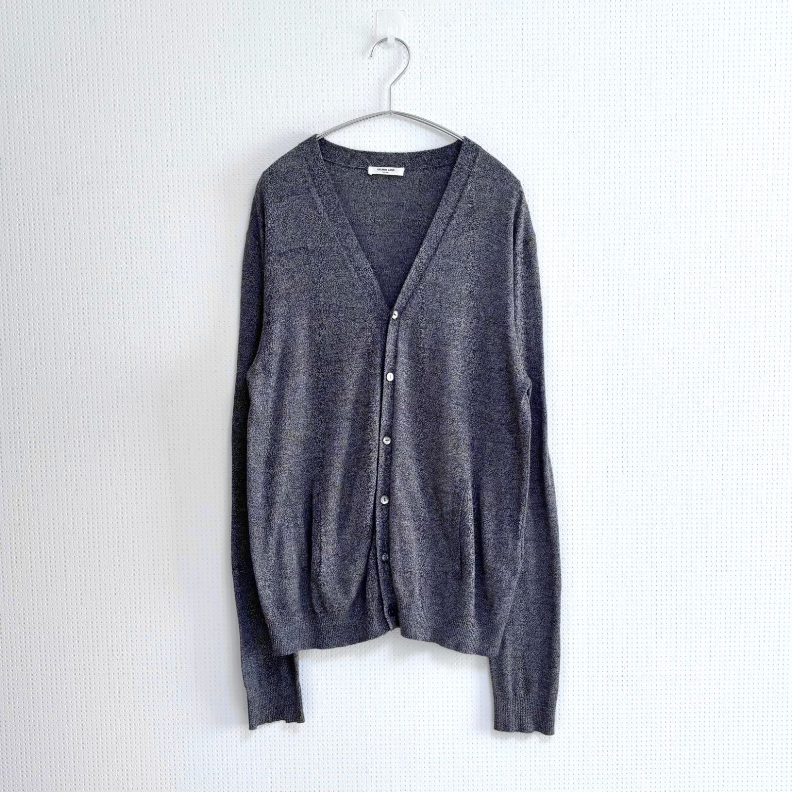 HELUMUT LANG ヘルムートラング カーディガン HELMUT LANG ヘルムートラング シルク混 カーディガン グレー S
