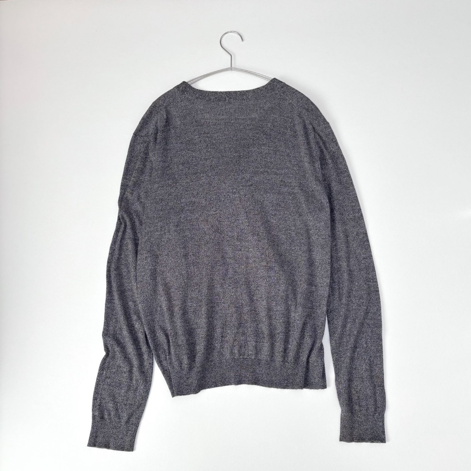 HELMUT LANG ヘルムートラング シルク混 カーディガン グレー S