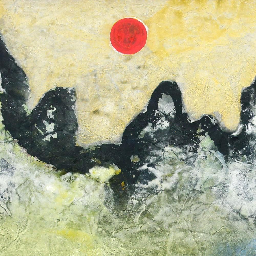 小松均　日本画 色紙 希少】小松均日本画色紙