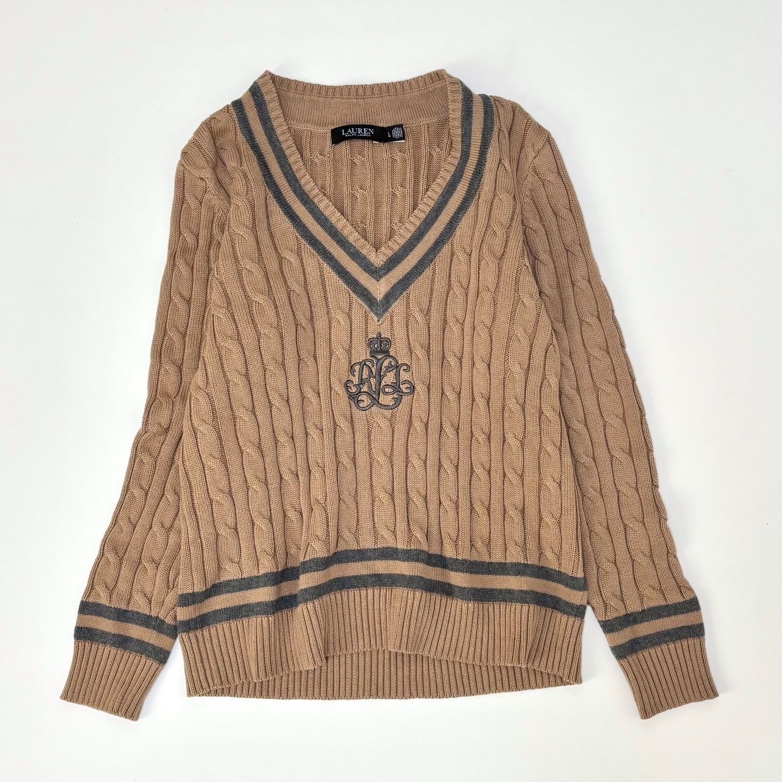 RLX ラルフローレン コットン クリケット セーター チルデンニット 24年 正規品 2024 ローレンラルフローレン クリケットセーター チルデン