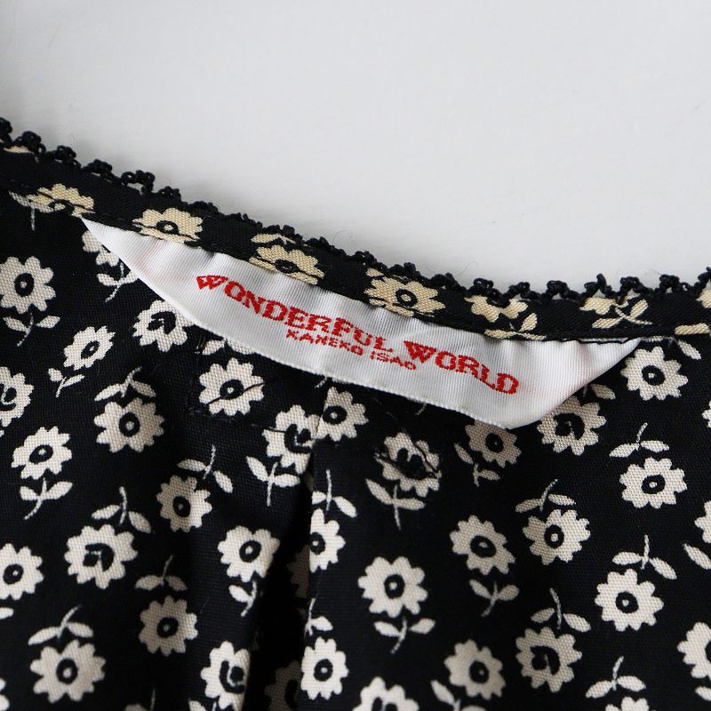美品 ワンダフルワールド WONDERFUL WORLD フラワープリント  