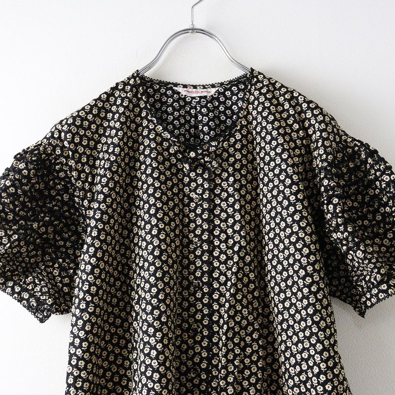 美品 ワンダフルワールド WONDERFUL WORLD フラワープリント  