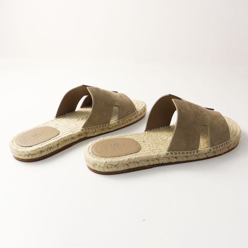 美品 HERMES エルメス アンティグア サンダル メンズ 美品 エルメス HERMES アンティグア Hモチーフ エスパドリーユ