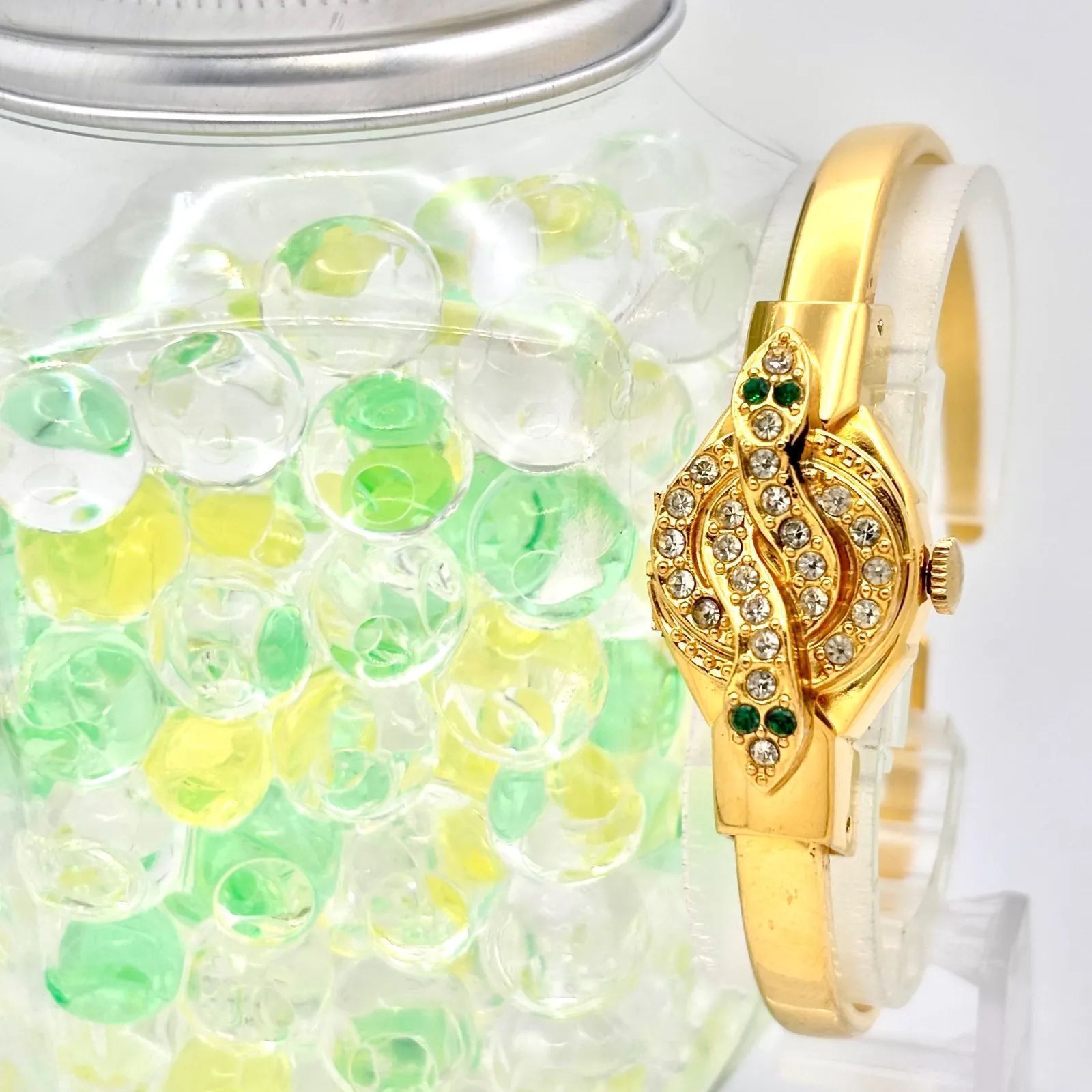 希少/稼働】Chancellor チャンセラー 機械式 手巻き ゴールド バングル