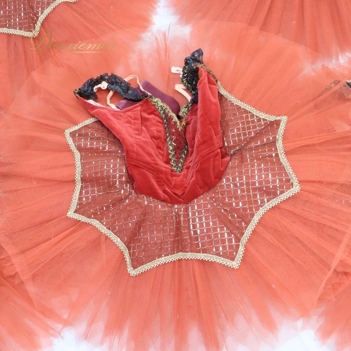 子供用 赤 チュチュ バレエ衣装 6着セット zee-max_cl1026-tu06