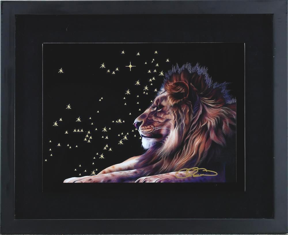 真作】【WISH】クリスチャン・ラッセン Lassen「漆 セミオーダー