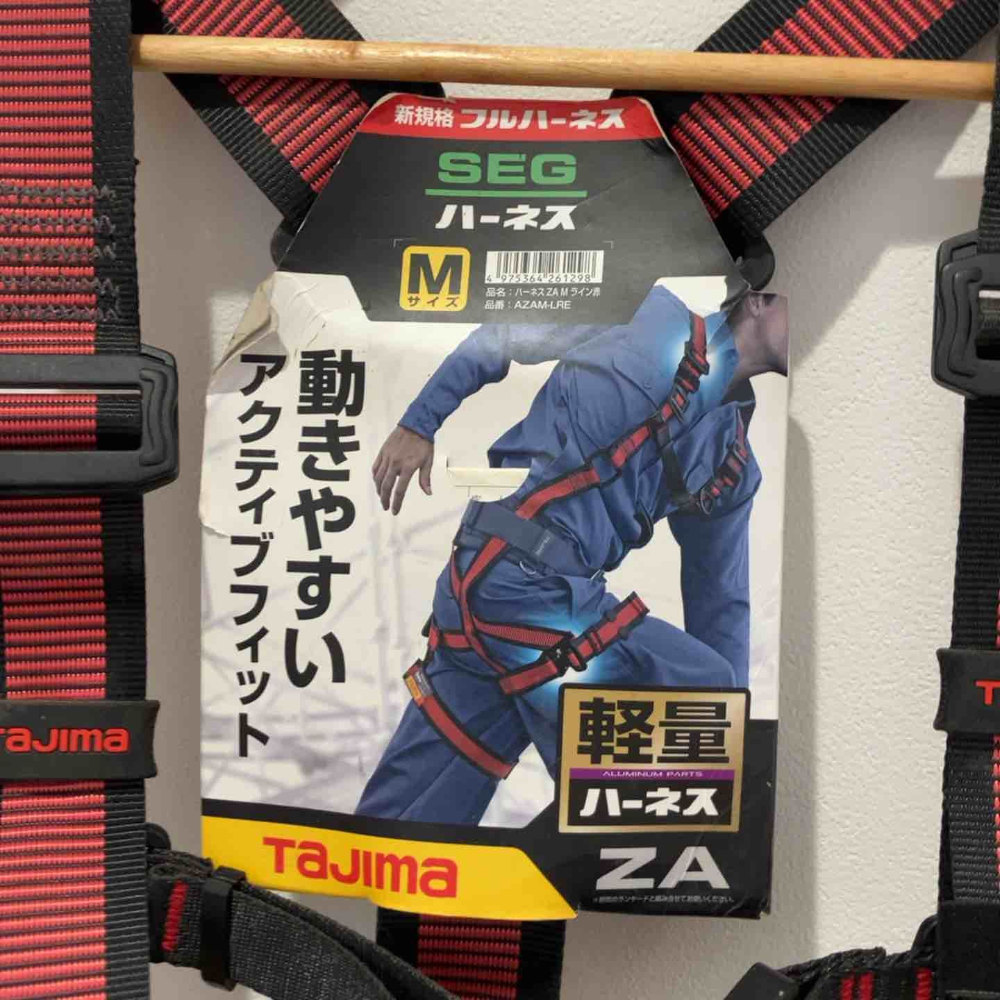 保管品【未使用品】◇タジマ(Tajima) ハーネスZA 赤 Mサイズ AZAM-LRE 