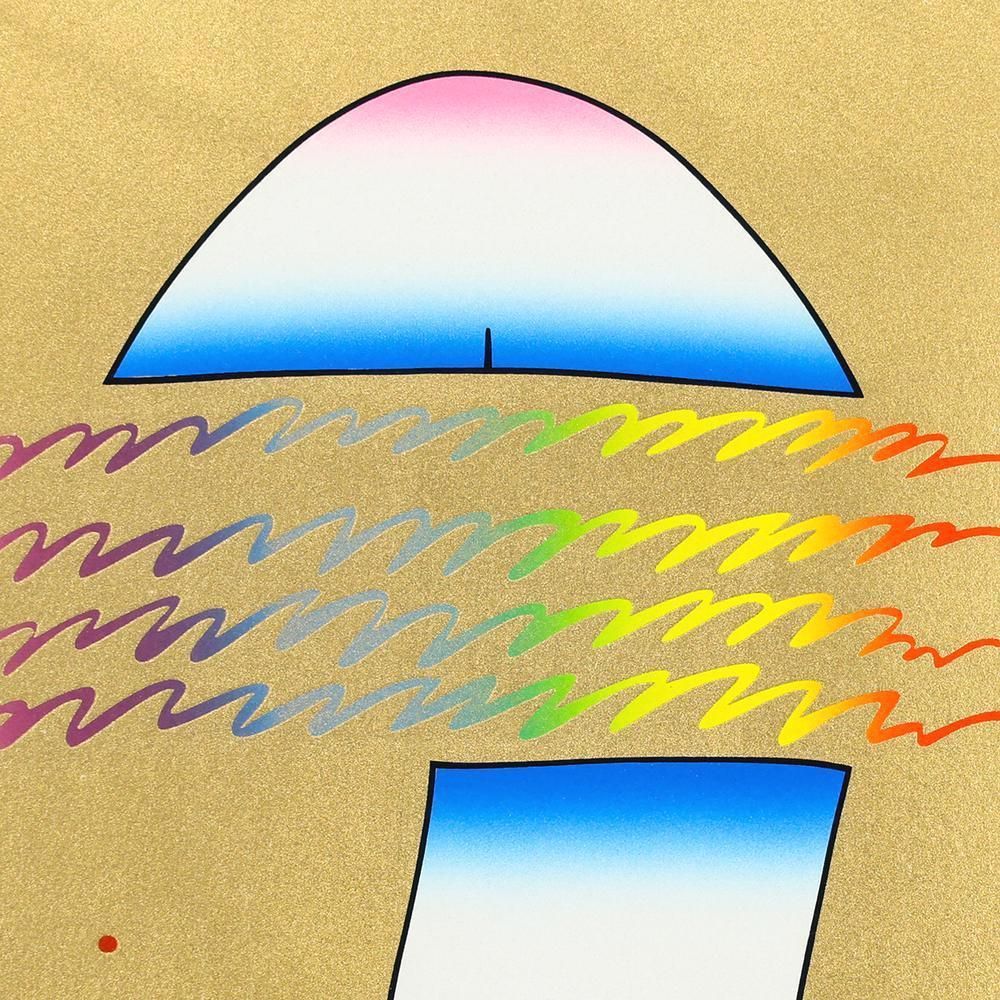 真作】【WISH】渡辺豊重「スイング90Ⅲ」シルクスクリーン・リトグラフ