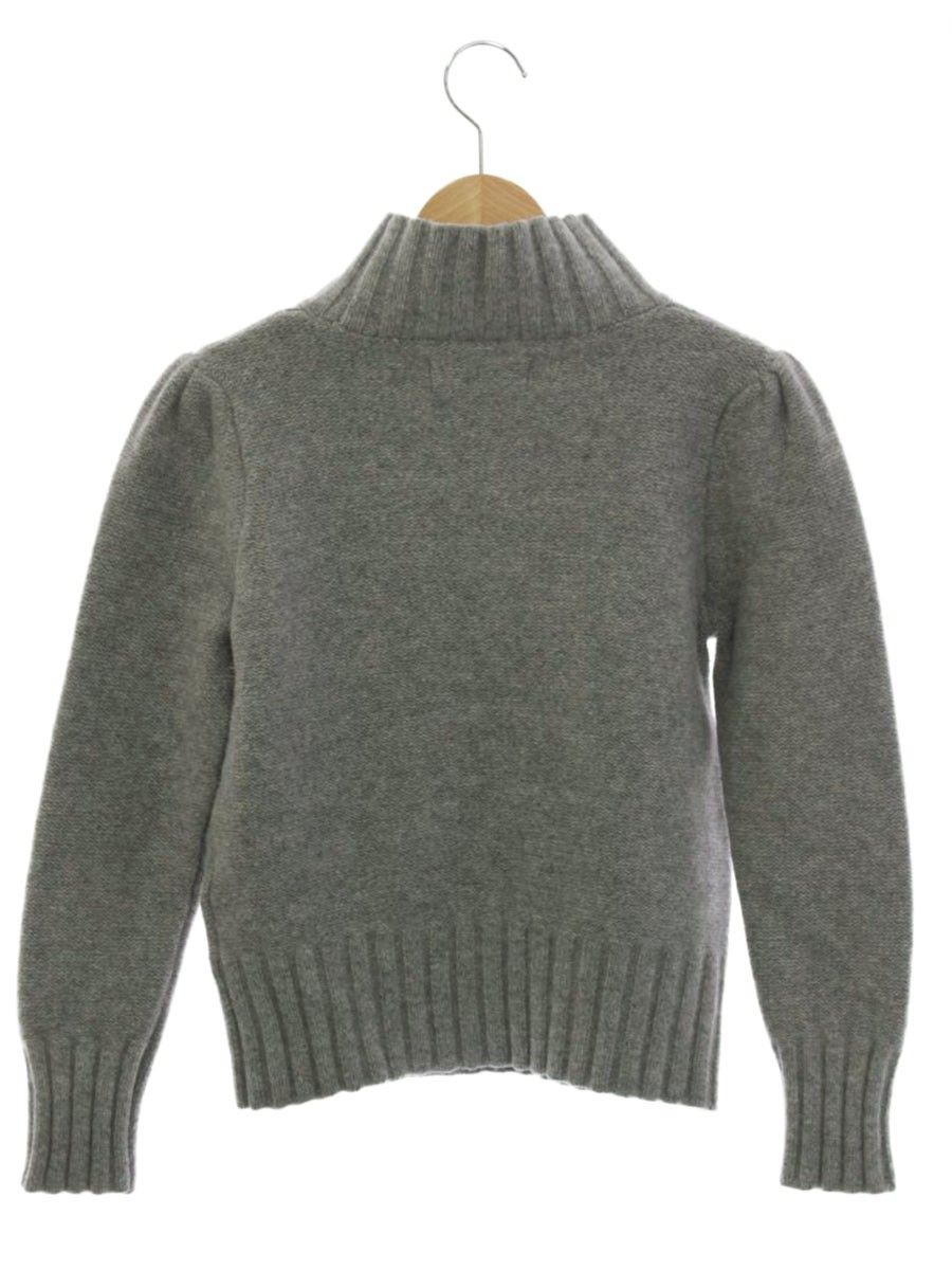 エムズグレイシー リボンニット40 エムズグレイシー 918573 ニット 40 グレー フラワーモチーフ リボン