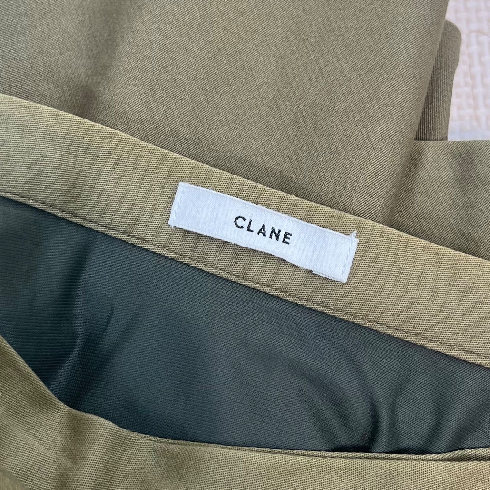 CLANE クラネ アシンメトリー フリル コットン ロング丈 ラップ 