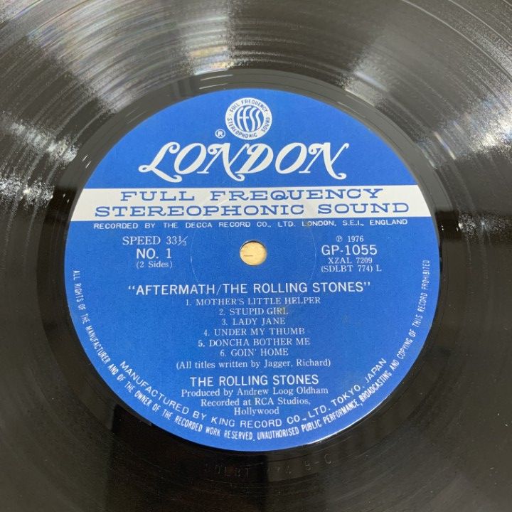 ▲01)【1点限り!】【帯付】ローリングストーンズのLPレコード 2点セット/The Rolling Stones/Aftermath/Got Live If You Want It!/国内盤/A