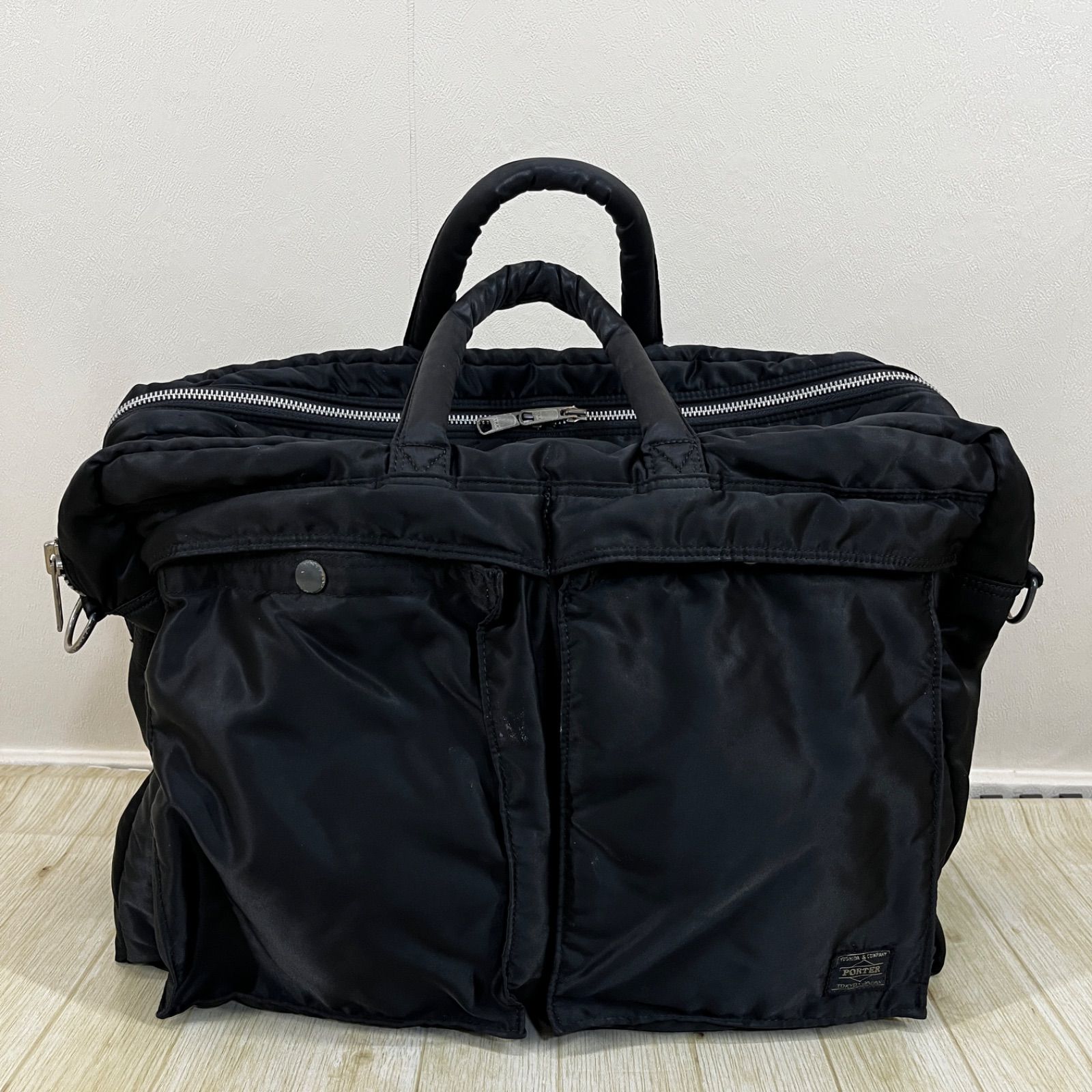 ポーター 2way タンカーショルダーバッグ2室2層(ブラック/34✕44