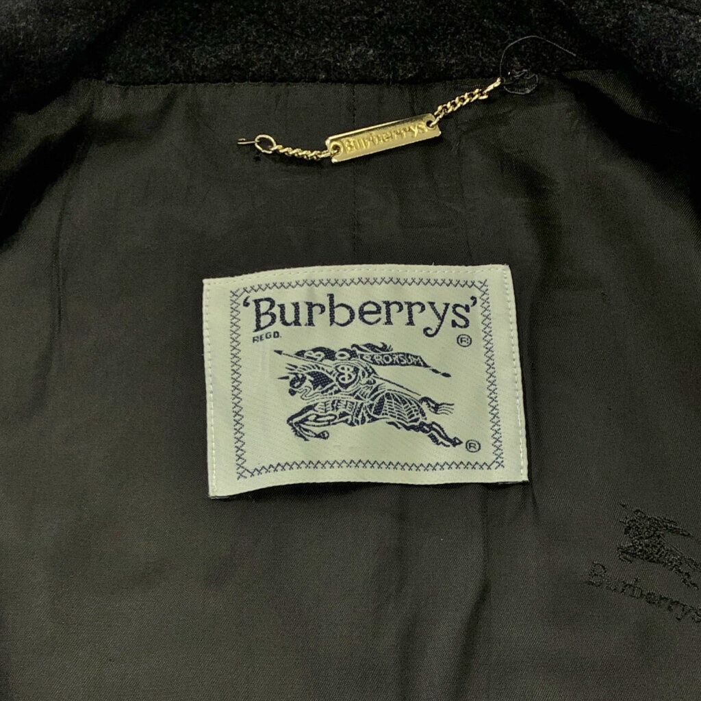 90年代 スペイン製 Burberrys バーバリーズ カシミヤ混 ダブルブレスト