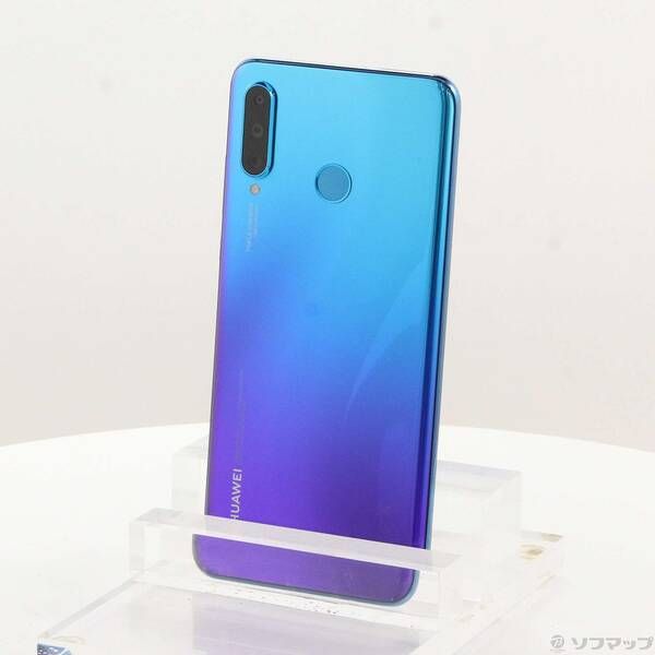 中古品〕 HUAWEI P30 lite 64GB ピーコックブルー MAR-LX2J SIMフリー