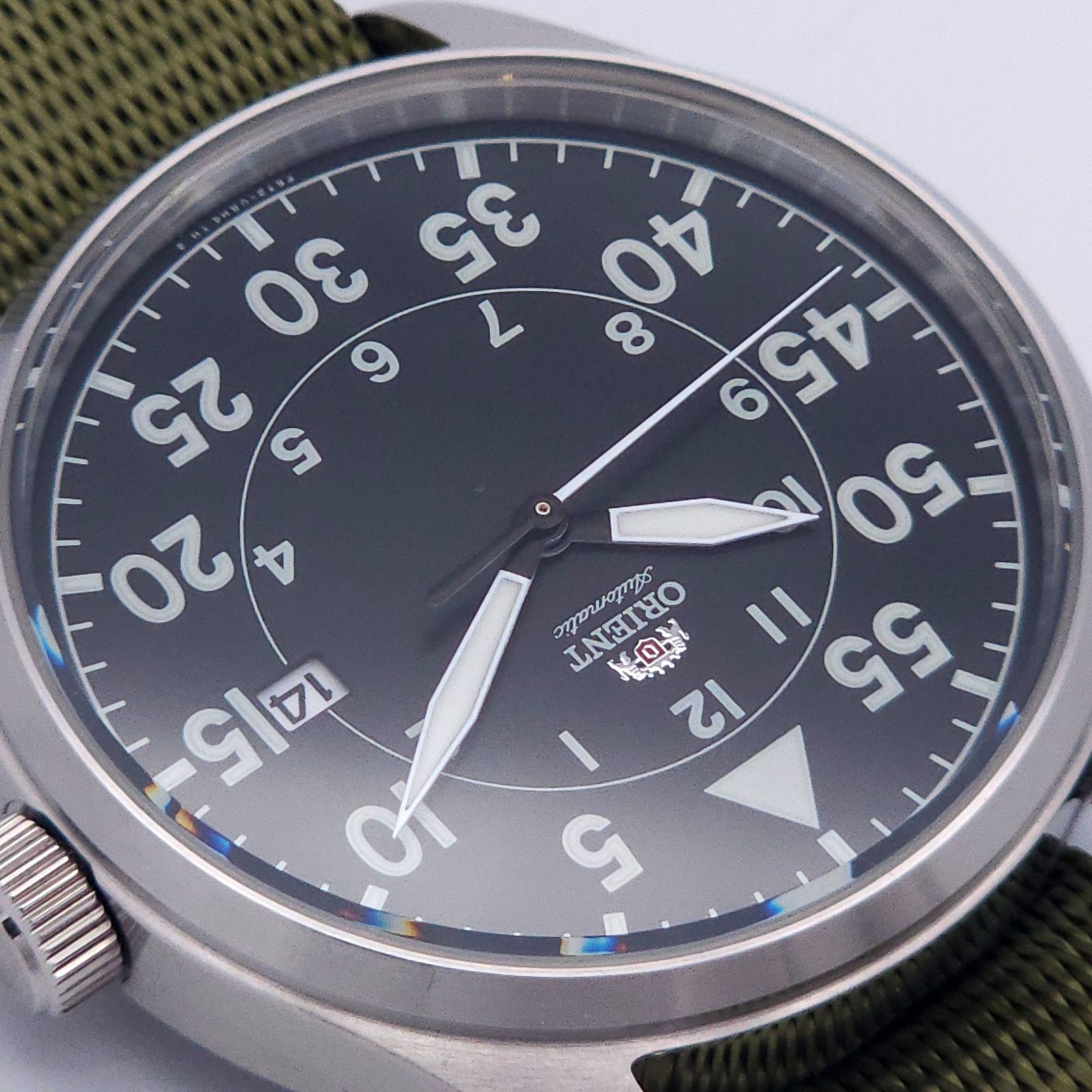 ☆美品 ORIENT オリエント F672-UAF0 自動巻 動作品 ミリタリー 替