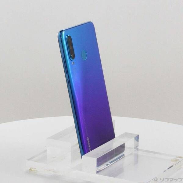 中古品〕 HUAWEI P30 lite 64GB ピーコックブルー MAR-LX2J SIMフリー