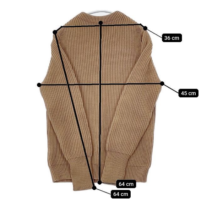 ANDERSEN-ANDERSEN クルーネック XS イタリア製 サムホール ウール