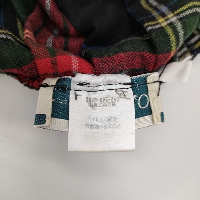 O'NEIL OF DUBLIN キルト ラップ プリーツ チェック スカート レッド